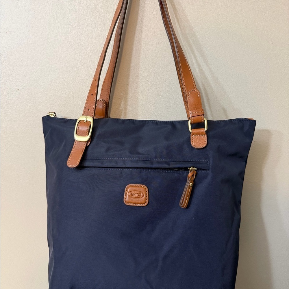 Bric's X-Bag Sportina Duffel Bag -  Navy Black and Brown - Picture 2 of 13